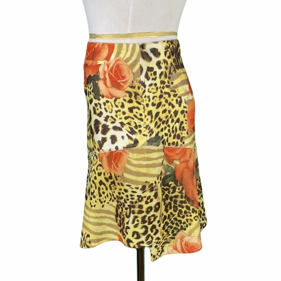 St. John Sport Floral Asymmetrical Knit Skirt - Picture 10 of 15